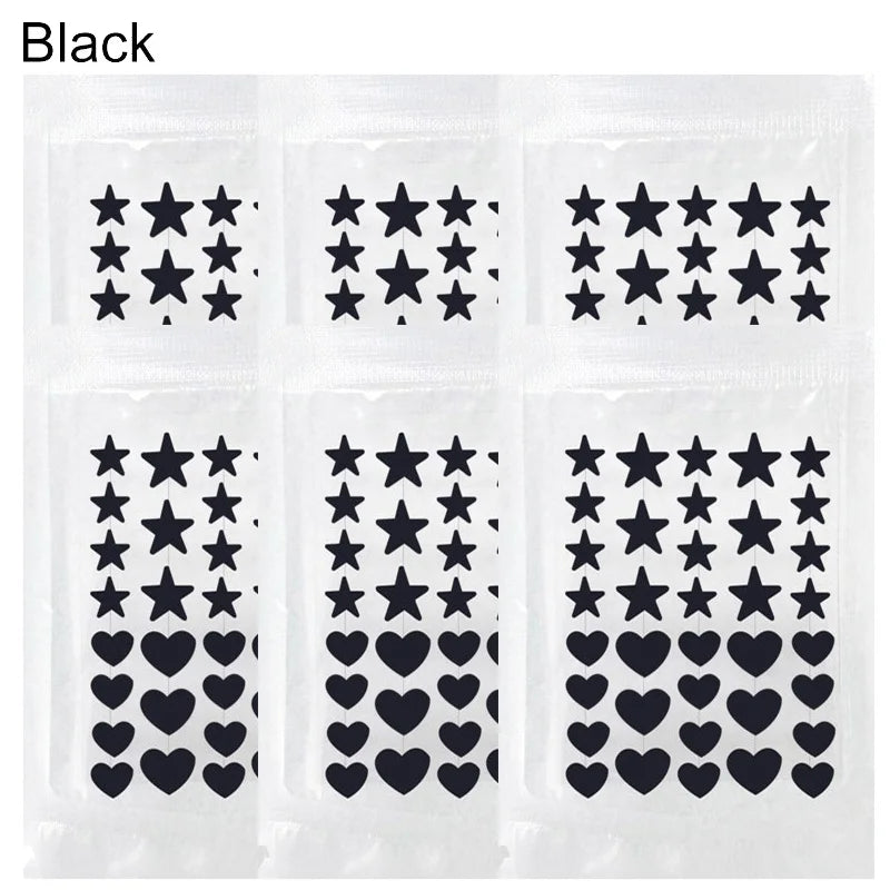 240pcs Colorful Star Love Acne Patch Breathable Waterproof Acne Removal Stickers Invisible Pimple Patch Beauty Skin Care Tool