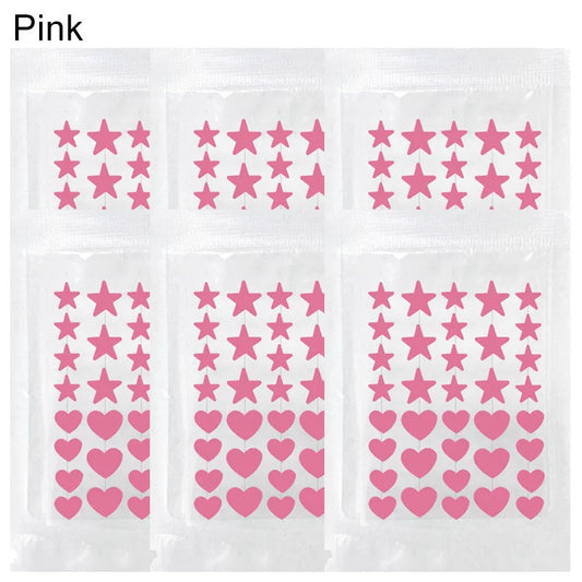 240pcs Colorful Star Love Acne Patch Breathable Waterproof Acne Removal Stickers Invisible Pimple Patch Beauty Skin Care Tool