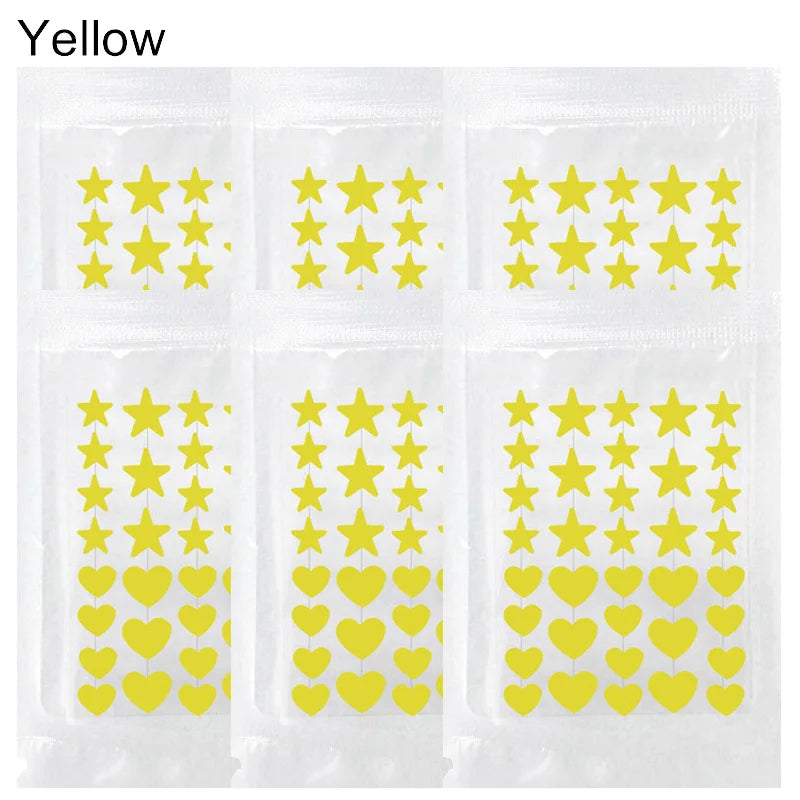 240pcs Colorful Star Love Acne Patch Breathable Waterproof Acne Removal Stickers Invisible Pimple Patch Beauty Skin Care Tool