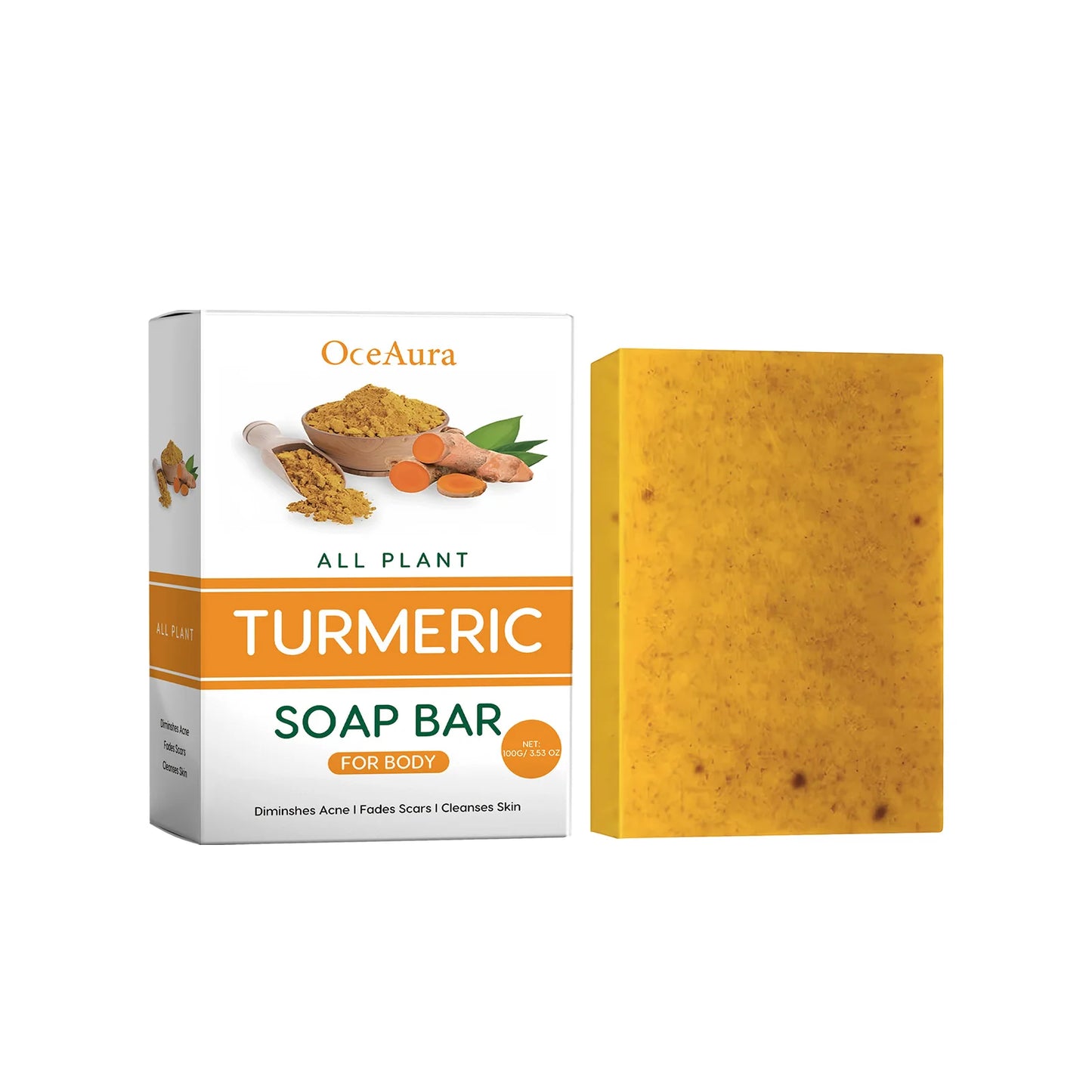 Lemon Turmeric Kojic Acid Soap Even Skin Tone Improved Skin Vitality Refreshing Control Oil Hydrating Moisturizing Bath Soap