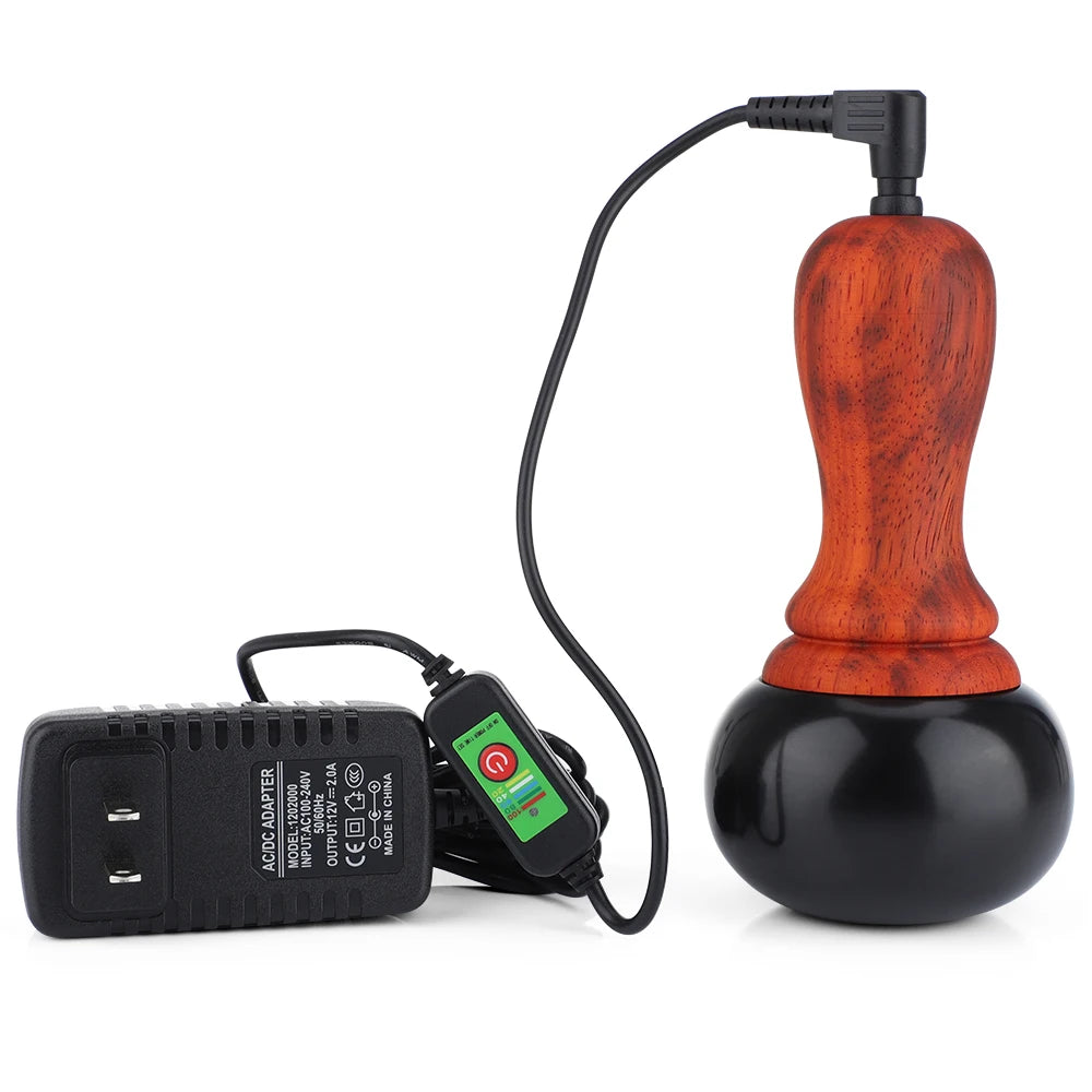 Hot Stone Electric Gua Sha Massager Natural Stone GuaSha Scraping Back Neck Body Massage Tools Relaxation Beauty Health Care